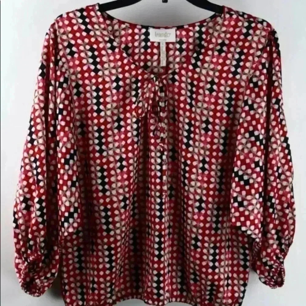 EUC Laundry by Shelli  Segal blouse sz 6